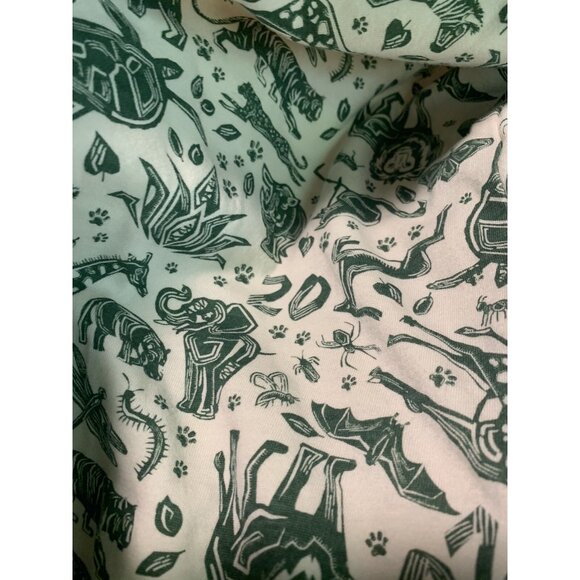 Disney Animal Print Lace Front Cropped Sleeve Hoodie Women's Large 20th Annivers - Picture 7 of 9